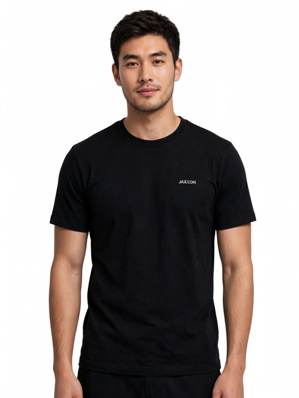 Jaxxon XL Black Logo T Shirt Short Sleeve Crewneck Minimalist Streetwear Mens